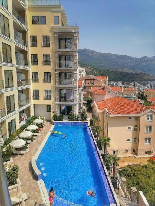 Modern Top Floor Sea View 3Br With Pools, Spa & Fitness Bečići Zewnętrze zdjęcie